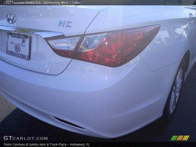 Shimmering White / Camel 2012 Hyundai Sonata GLS