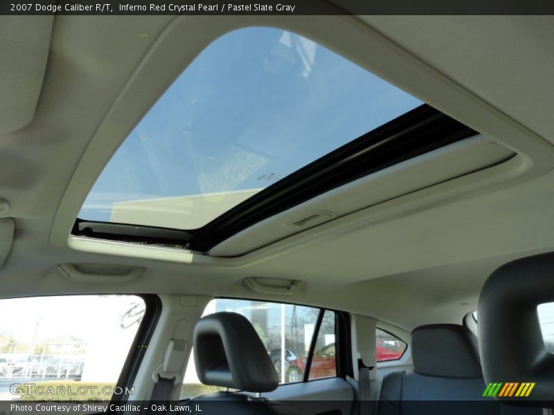 Inferno Red Crystal Pearl / Pastel Slate Gray 2007 Dodge Caliber R/T