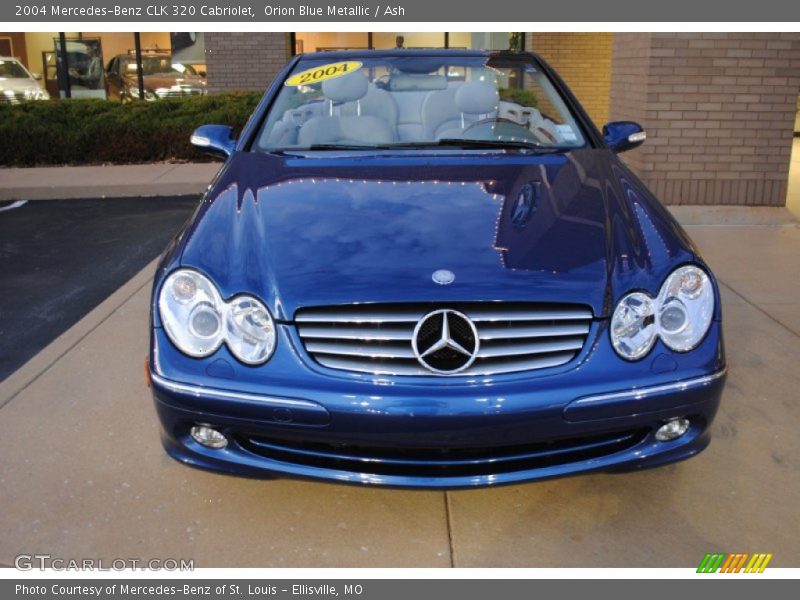 Orion Blue Metallic / Ash 2004 Mercedes-Benz CLK 320 Cabriolet