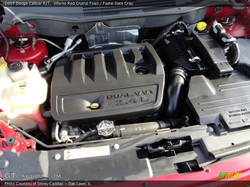 Inferno Red Crystal Pearl / Pastel Slate Gray 2007 Dodge Caliber R/T