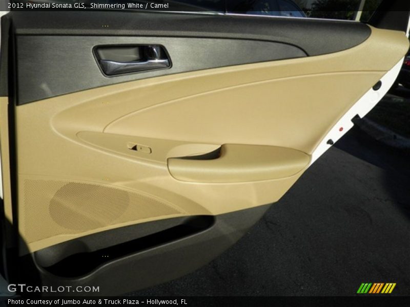 Shimmering White / Camel 2012 Hyundai Sonata GLS