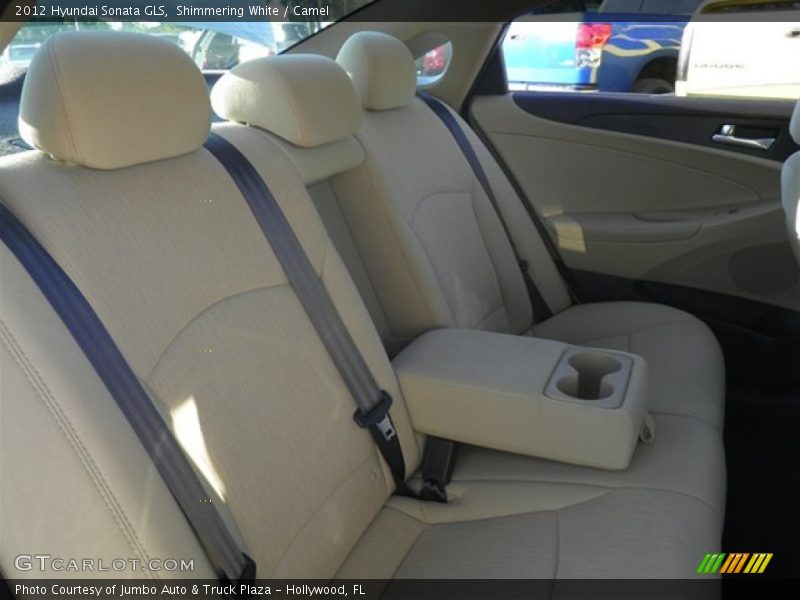 Shimmering White / Camel 2012 Hyundai Sonata GLS
