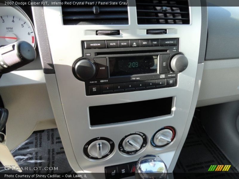 Inferno Red Crystal Pearl / Pastel Slate Gray 2007 Dodge Caliber R/T