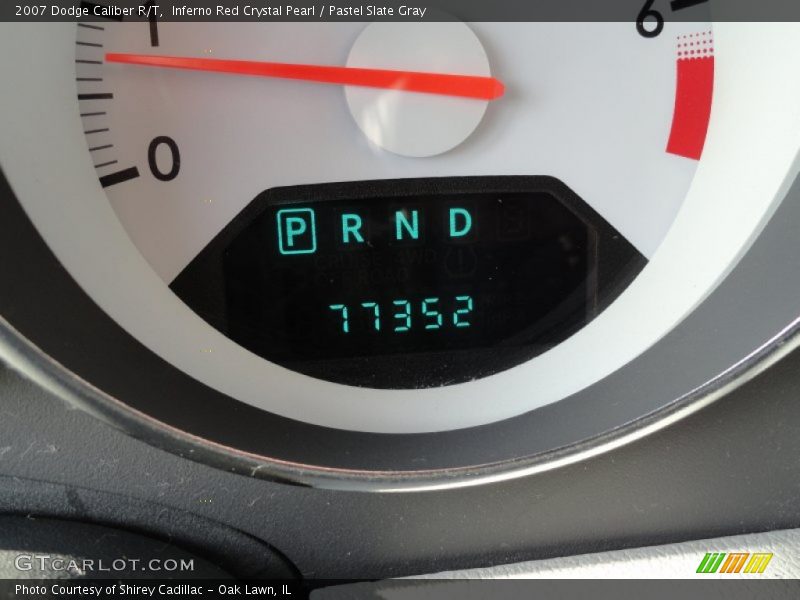 Inferno Red Crystal Pearl / Pastel Slate Gray 2007 Dodge Caliber R/T