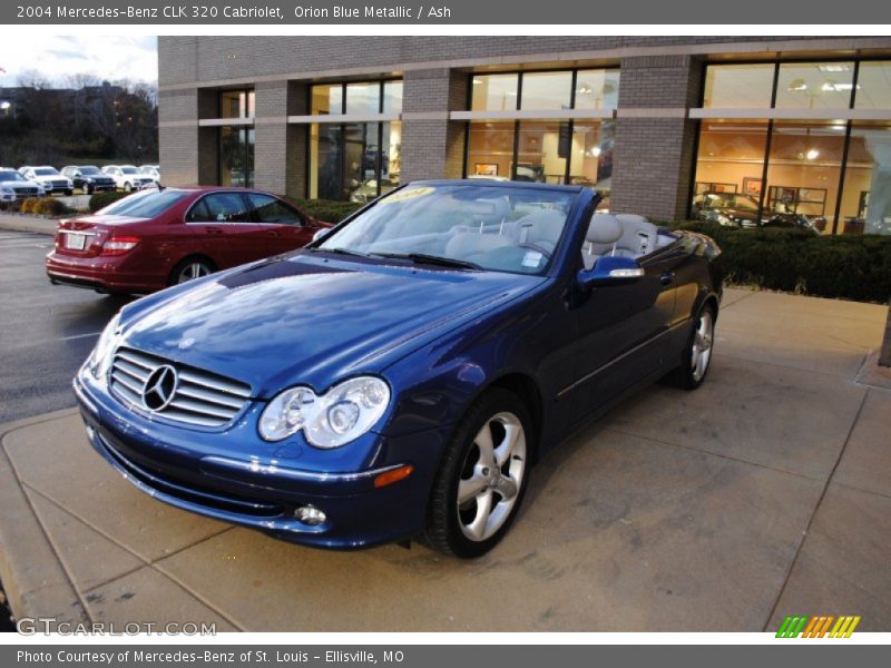 Orion Blue Metallic / Ash 2004 Mercedes-Benz CLK 320 Cabriolet