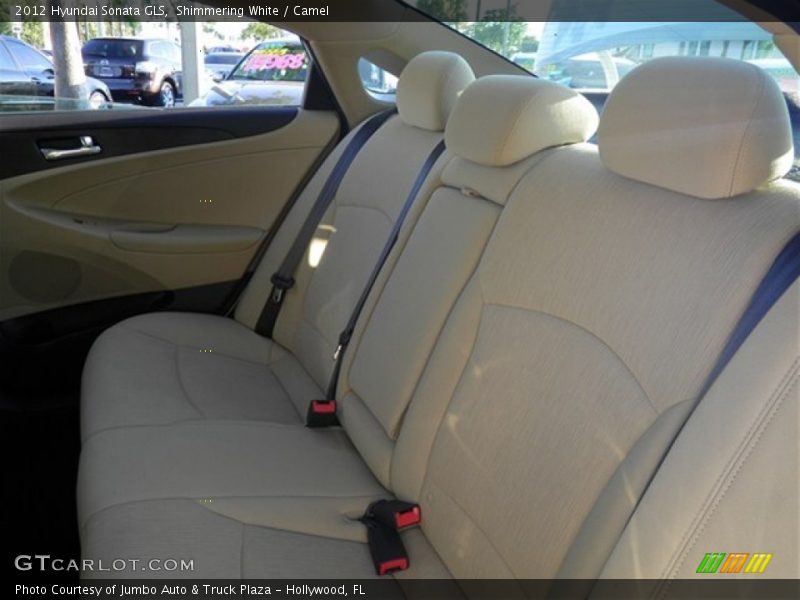 Shimmering White / Camel 2012 Hyundai Sonata GLS