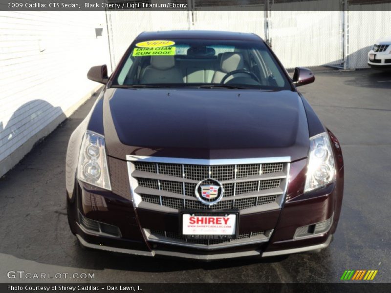 Black Cherry / Light Titanium/Ebony 2009 Cadillac CTS Sedan