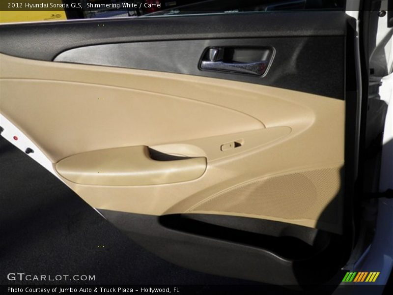 Shimmering White / Camel 2012 Hyundai Sonata GLS