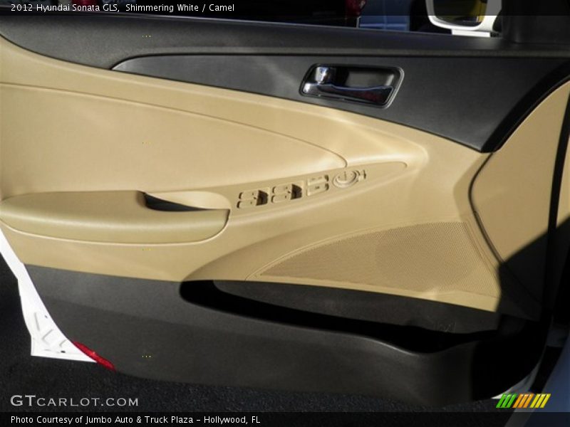 Shimmering White / Camel 2012 Hyundai Sonata GLS