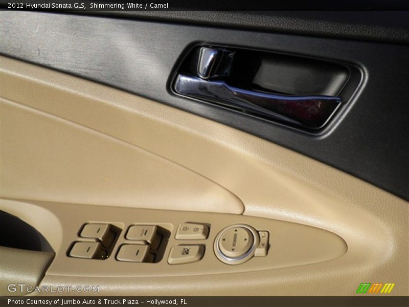Shimmering White / Camel 2012 Hyundai Sonata GLS