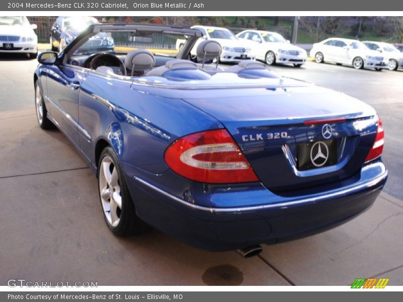 Orion Blue Metallic / Ash 2004 Mercedes-Benz CLK 320 Cabriolet