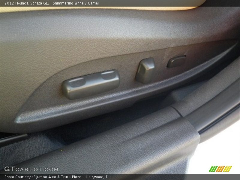Shimmering White / Camel 2012 Hyundai Sonata GLS