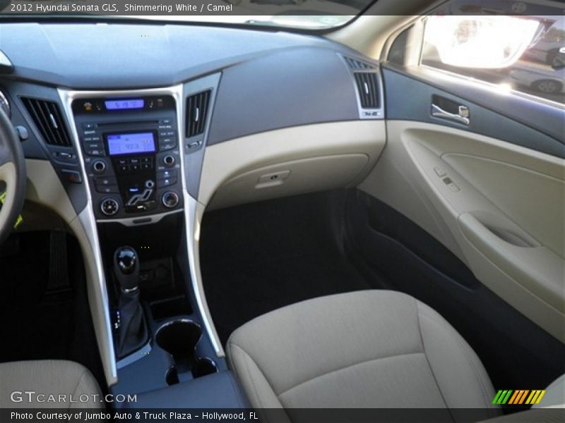 Shimmering White / Camel 2012 Hyundai Sonata GLS