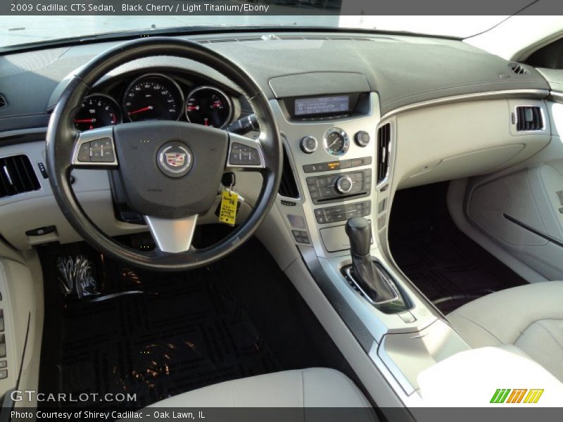 Black Cherry / Light Titanium/Ebony 2009 Cadillac CTS Sedan