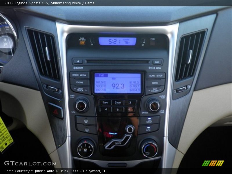 Shimmering White / Camel 2012 Hyundai Sonata GLS
