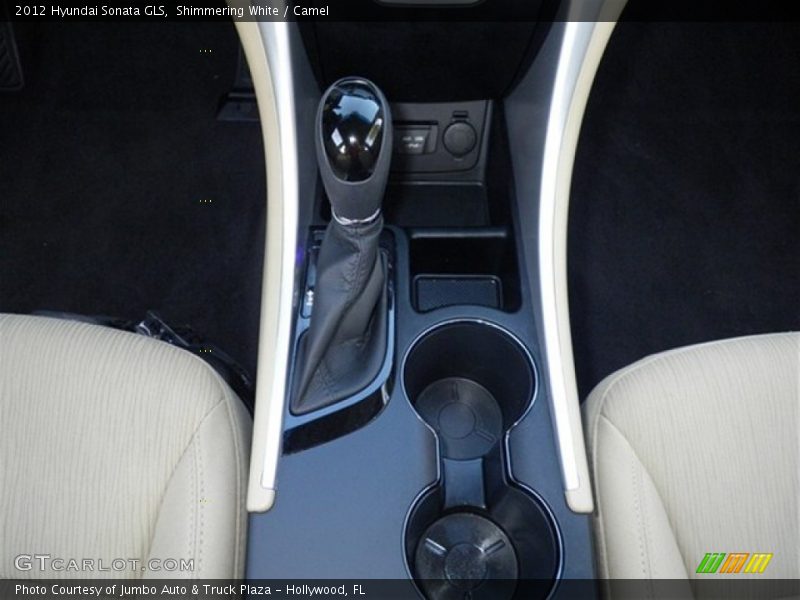 Shimmering White / Camel 2012 Hyundai Sonata GLS