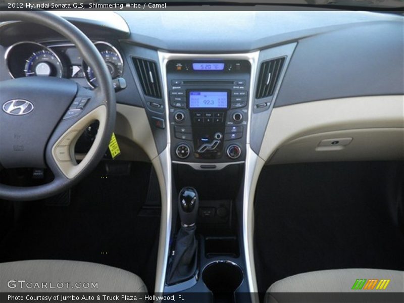 Shimmering White / Camel 2012 Hyundai Sonata GLS