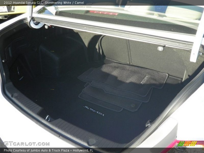 Shimmering White / Camel 2012 Hyundai Sonata GLS
