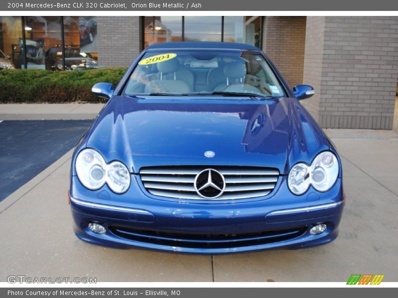 Orion Blue Metallic / Ash 2004 Mercedes-Benz CLK 320 Cabriolet
