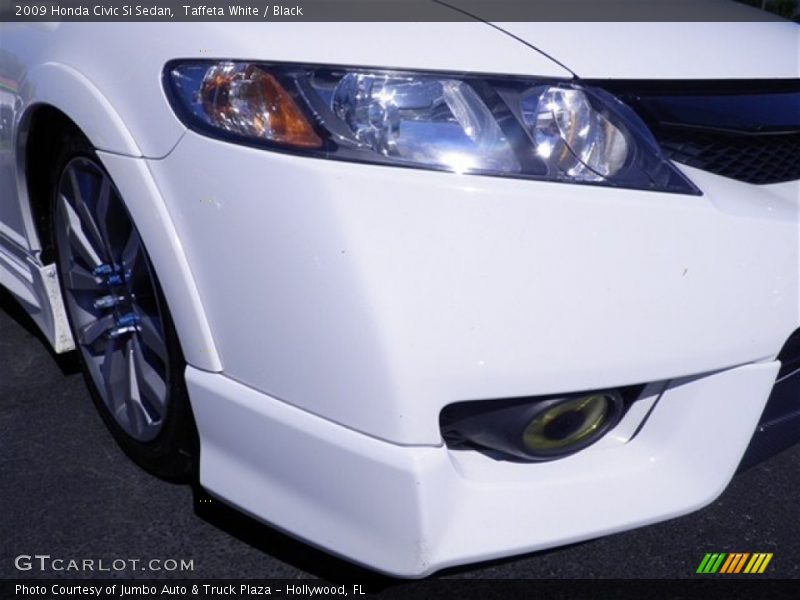 Taffeta White / Black 2009 Honda Civic Si Sedan