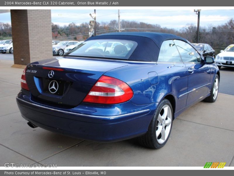 Orion Blue Metallic / Ash 2004 Mercedes-Benz CLK 320 Cabriolet