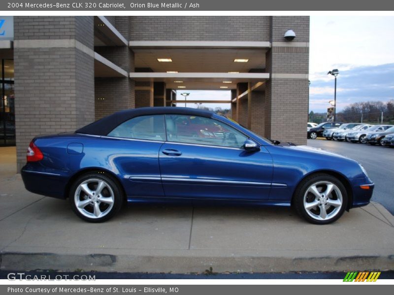 Orion Blue Metallic / Ash 2004 Mercedes-Benz CLK 320 Cabriolet