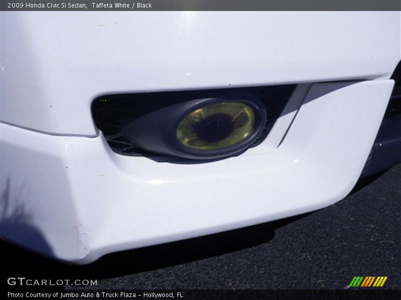 Taffeta White / Black 2009 Honda Civic Si Sedan