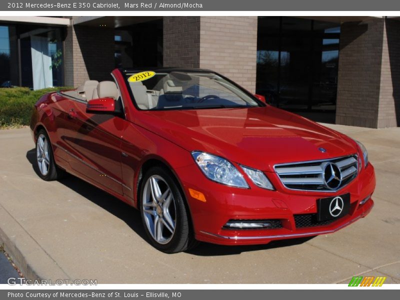 Mars Red / Almond/Mocha 2012 Mercedes-Benz E 350 Cabriolet