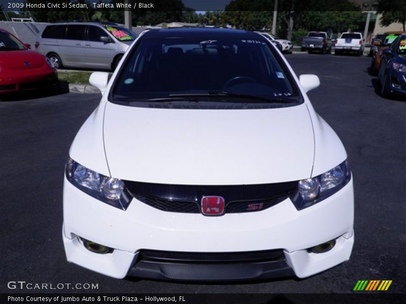 Taffeta White / Black 2009 Honda Civic Si Sedan