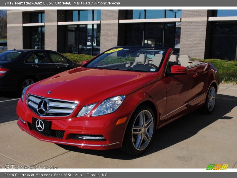 Mars Red / Almond/Mocha 2012 Mercedes-Benz E 350 Cabriolet