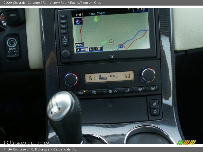 Controls of 2009 Corvette ZR1