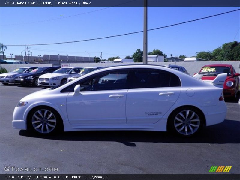 Taffeta White / Black 2009 Honda Civic Si Sedan