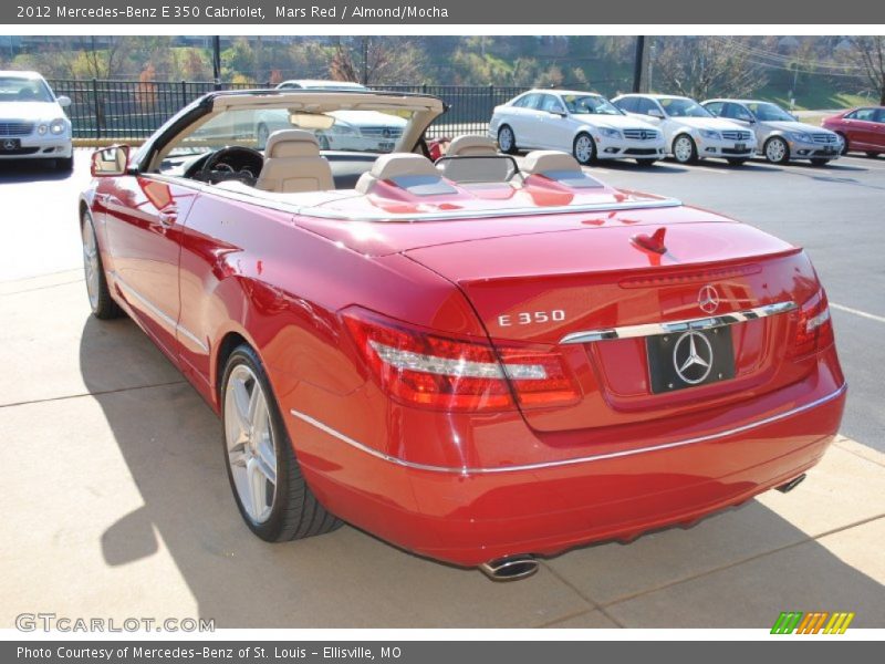 Mars Red / Almond/Mocha 2012 Mercedes-Benz E 350 Cabriolet