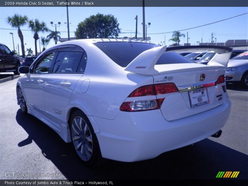 Taffeta White / Black 2009 Honda Civic Si Sedan