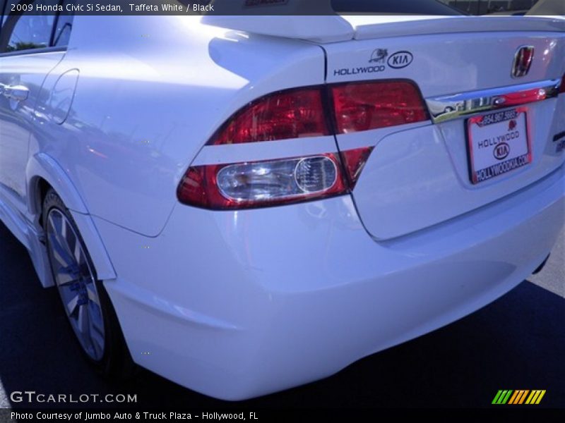 Taffeta White / Black 2009 Honda Civic Si Sedan