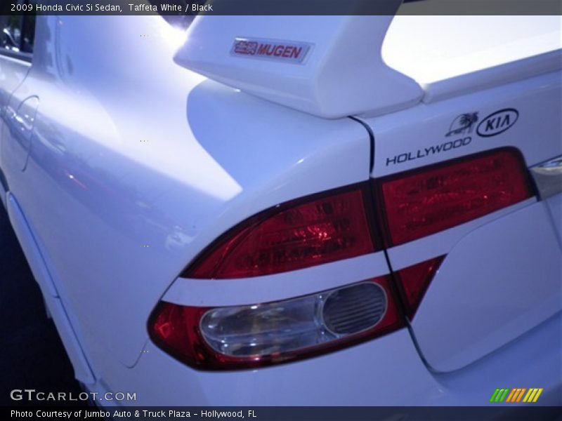 Taffeta White / Black 2009 Honda Civic Si Sedan