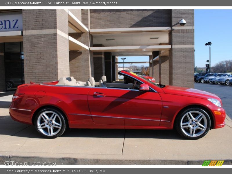 Mars Red / Almond/Mocha 2012 Mercedes-Benz E 350 Cabriolet