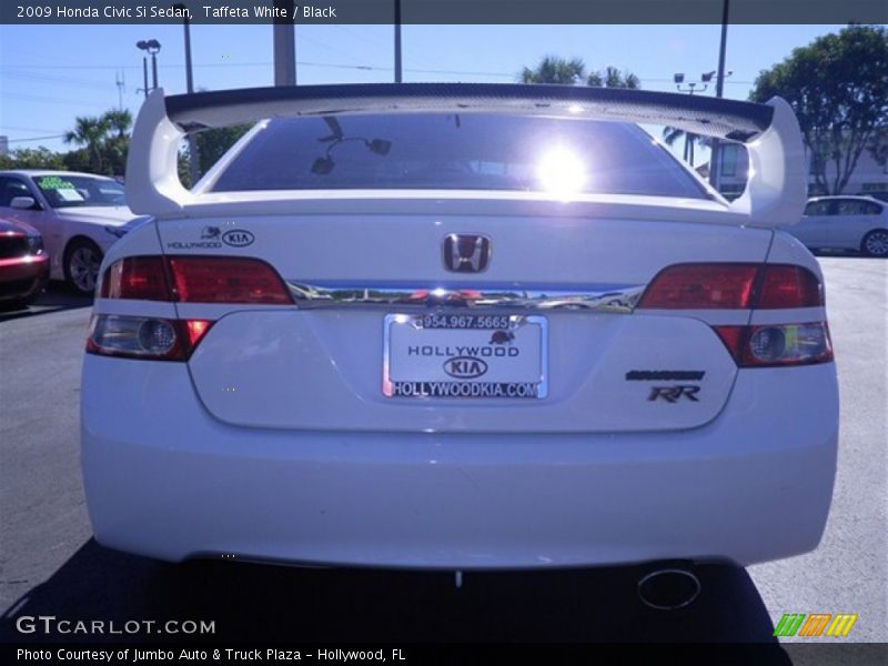 Taffeta White / Black 2009 Honda Civic Si Sedan