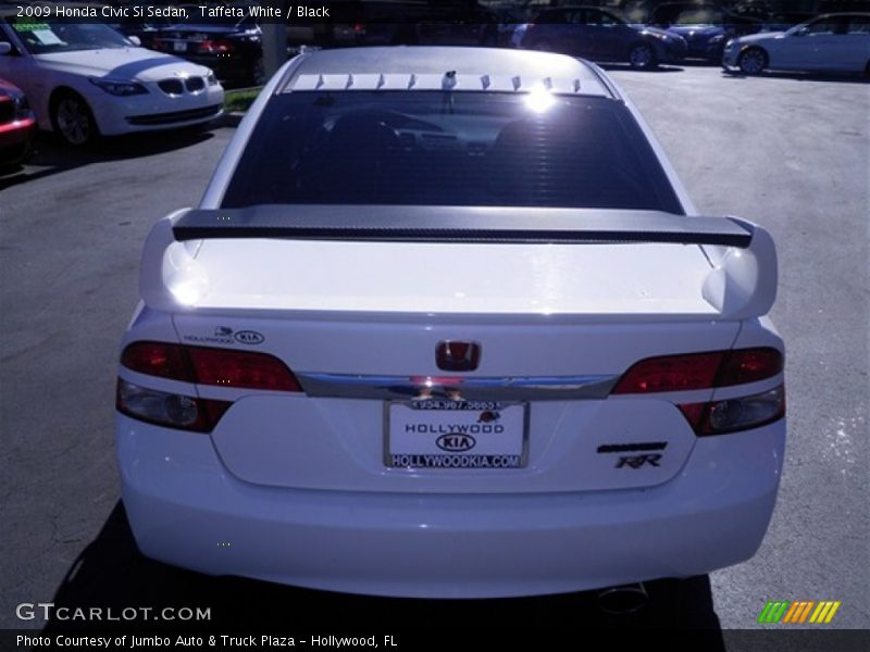 Taffeta White / Black 2009 Honda Civic Si Sedan