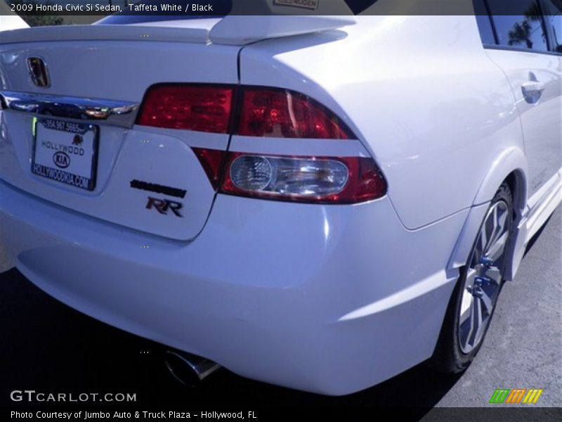 Taffeta White / Black 2009 Honda Civic Si Sedan