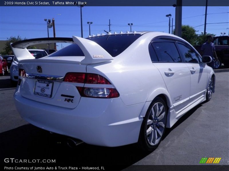 Taffeta White / Black 2009 Honda Civic Si Sedan