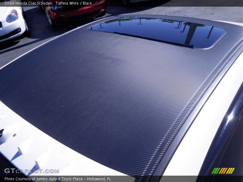 Taffeta White / Black 2009 Honda Civic Si Sedan