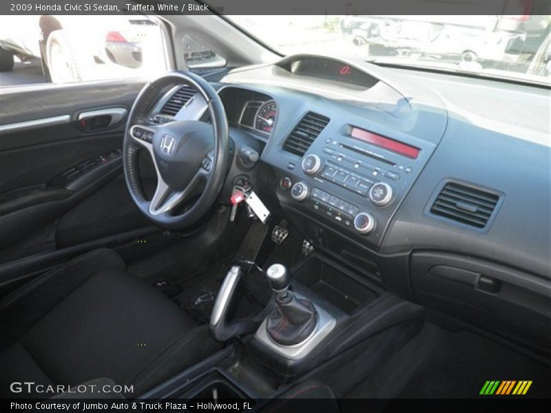 Taffeta White / Black 2009 Honda Civic Si Sedan