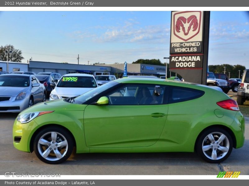 Electrolyte Green / Gray 2012 Hyundai Veloster