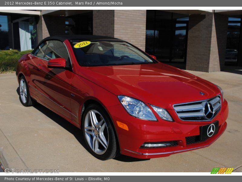 Mars Red / Almond/Mocha 2012 Mercedes-Benz E 350 Cabriolet