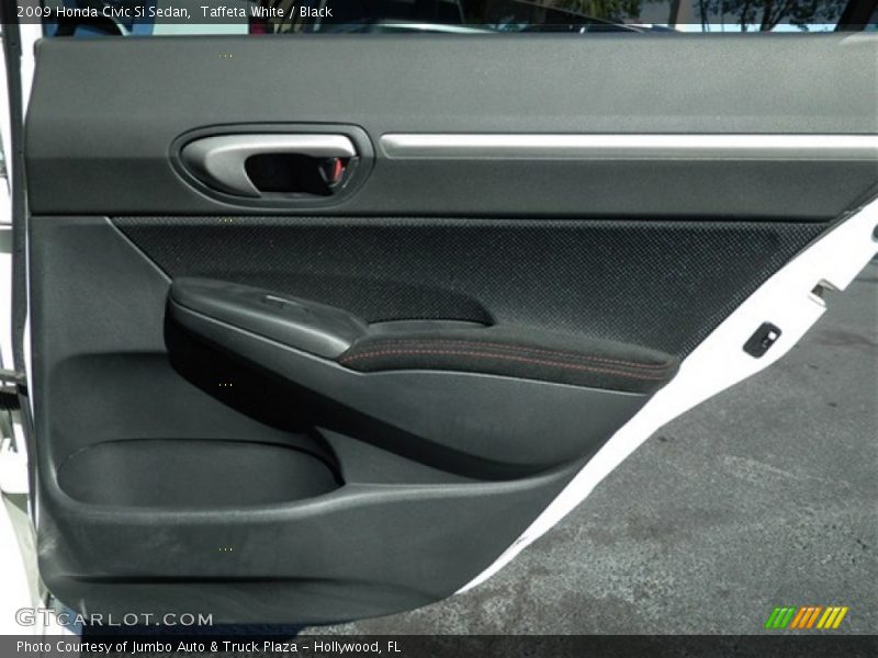 Taffeta White / Black 2009 Honda Civic Si Sedan