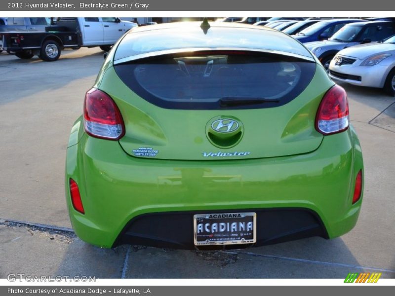 Electrolyte Green / Gray 2012 Hyundai Veloster