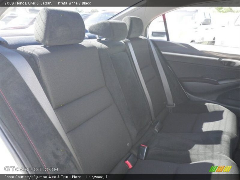 Taffeta White / Black 2009 Honda Civic Si Sedan