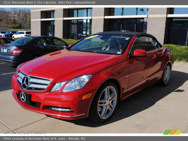 Mars Red / Almond/Mocha 2012 Mercedes-Benz E 350 Cabriolet