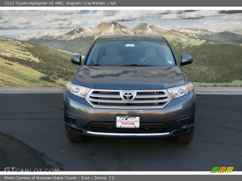 Magnetic Gray Metallic / Ash 2013 Toyota Highlander V6 4WD